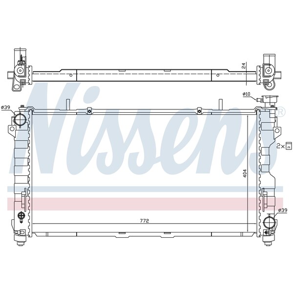 Nissen Radiator Nissens, 61005 61005 - main